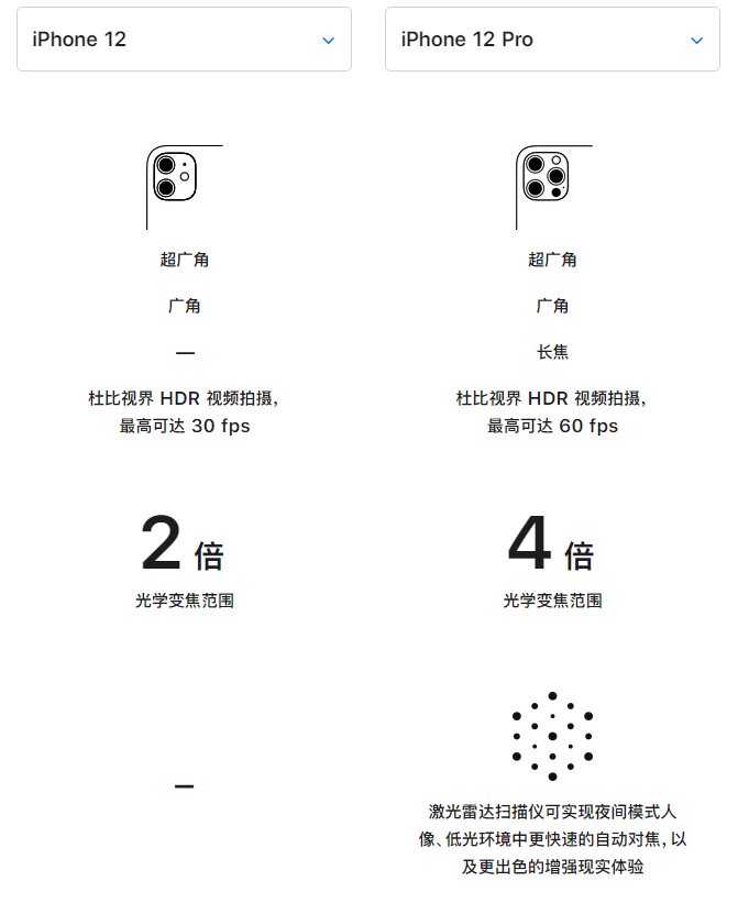 桥西苹果手机维修分享苹果 iPhone 12 与 iPhone 12 Pro 选哪款 